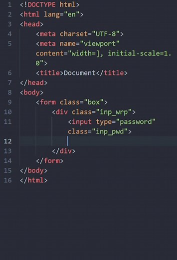 Input Type Password part 1 no css #html #coding