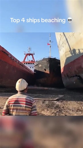 Last ship horn sound 😥 #ship #vessel #beaching #breaking #shipaccident | Ocean Scary