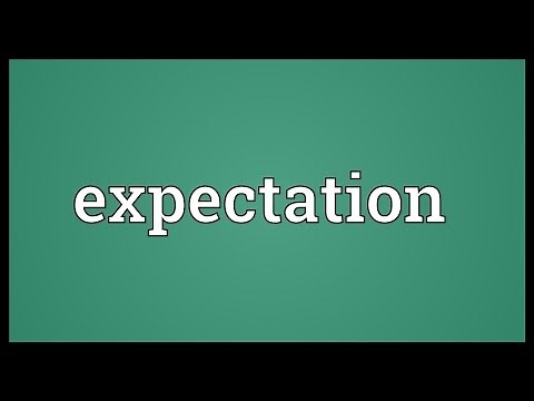 Expectation Meaning