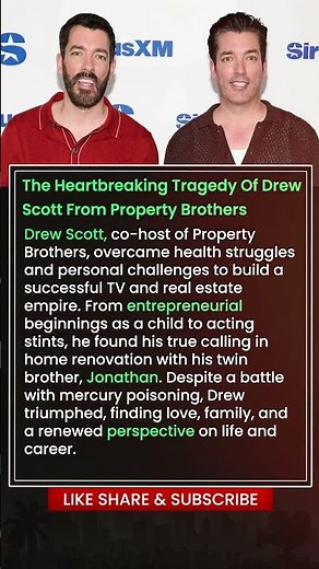 The Heartbreaking Tragedy of Drew Scott From Property Brothers #shorts