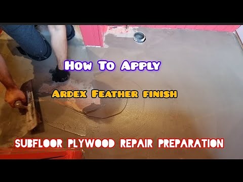 How to level & repair subfloor plywood with ardex Feather finish levelling compound