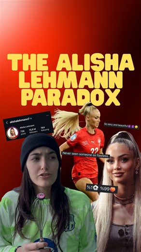 Alisha Lehmann has become the most famous female football player for the people who care the LEAST about women’s football Lehmann gets massive attention on social media which seems great for women's football. But it’s not that simple: Scroll through her Instagram posts. The comments aren’t about her skills, they’re about her looks. The good - It brings more attention to the women’s game The bad - It undermines players’ skills and achievements Dangerous - It reinforces the idea that women have to
