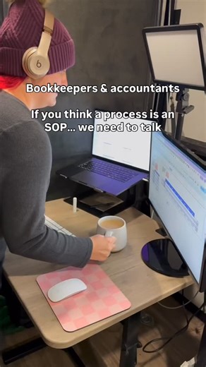 Here’s the difference between a process and an SOP (because yes, they’re NOT the same , and this is why your systems feel messy): ✅ A process = the big picture. It’s a series of steps or phases that describe what needs to be done. 🧠 Think: “How we onboard a new client” ✅ An SOP (Standard Operating Procedure) = the how-to. It’s the exact instructions someone needs to follow to complete one task within that process. 🧾 Think: “How to send the onboarding email checklist” If you’ve tried to delegat