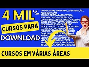 como baixar cursos pagos de graça PRATICAMENTE (MAIS DE 4 MIL CURSOS PARA DOWNLOAD)