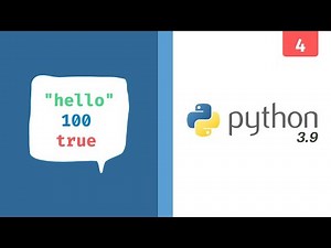 Fast & Easy Python 3.9 Tutorial - What are data types? (Part 4) 2022