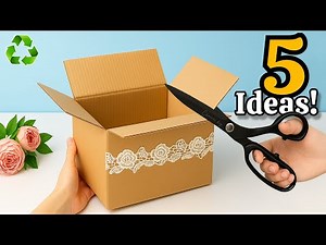 ✨ Relax & Create: 5 Smart DIY Cardboard Ideas to Save Money & Beautify Your Home 🏡💡