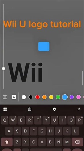 Wii logo using text/keyboard #shorts #viral #tutorial #logo #nintendo #wiiu #gaming #2010s #2012