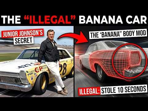 The "Illegal" Banana Car That Broke NASCAR: How Junior Johnson Stole 10 Seconds a Lap?