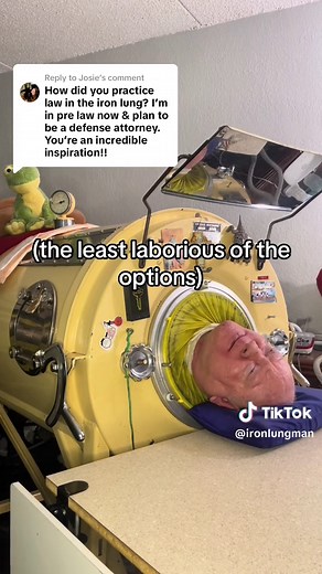 Replying to @Josie While everyone has a unique law school experience, Paul attended UT Law School in a very interesting way… #conversationswithpaul #ironlung #poliopaul #PaulAlexander #QandA