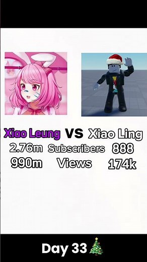 Xiao Ling vs Xiao Leung day 33 #xiaoling #roblox #robloxshorts