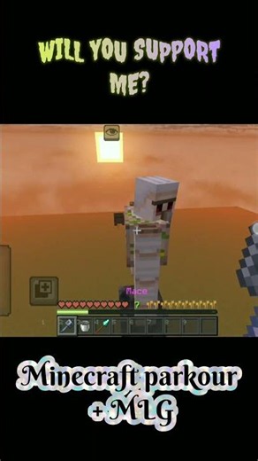 Minecraft parkour + MLG