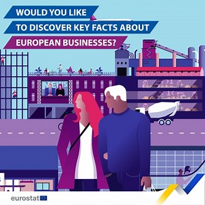 4.1K views · 12 reactions | Did you know: the EU business economy included almost 31 million enterprises❓  Discover the publication ‘Key figures on European business —2024 edition’. See statistics on various sectors of the business economy, from industry to tourism, with intuitive visualisations and brief explanations. Read now ➡️ https://ec.europa.eu/eurostat/web/products-key-figures/w/ks-et-24-001 | Eurostat | Facebook