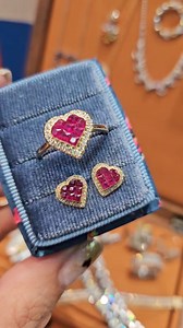 5.9K views · 25 reactions | You are guaranteed to Fall head over heels in love with this ruby Glitter set.♥️  Ring: authentic 18K yellow gold ring, .60 carat ruby (the stone of passion and prosperity), .18 carat diamonds, size 7.5, P27,850 only‼️ Earrings: authentic 18K yellow gold, .280 carat ruby, .06 carat diamonds, all gold locks, P24,850 only‼️ 1 set available, DM us to purchase. #GlitterSet | Bagful of Glitter | Facebook