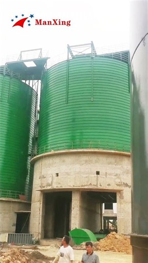 Custom Green Cement Steel Silo | Spiral, Welded & Modular Steel Silos by MANXING