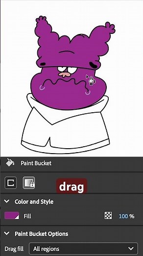 Adobe Animate tips & tricks with the paint bucket