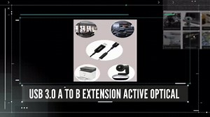phoossno USB 3.0 A to B Extension Cable Active Optical USB 10Gbps 33ft 10m Backward USB2.1 and USB 1.1 Compatible with Camera Printer, Scanner, Game Controller, Meeting Room/Conference Room