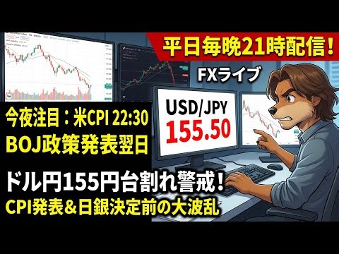 【FX配信】やっと動きが出てきましたね。トレンド反転の雰囲気