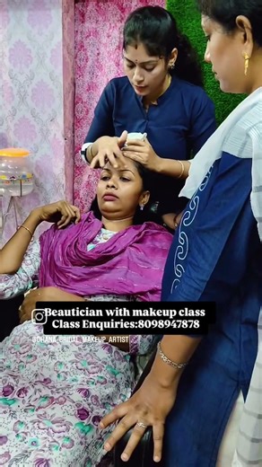 threading practical session ✨👇 next batch stars from February 20th