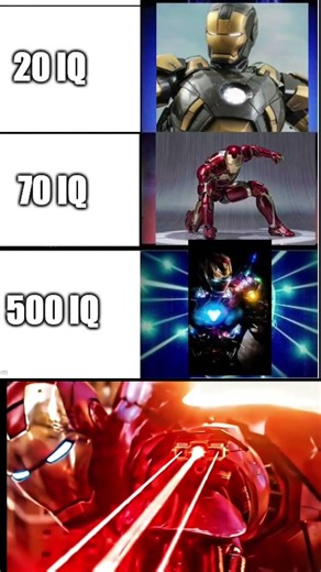 Iron Man Evolution 😂 | 5 IQ vs 500 IQ Suit Upgrade 🔥 #shorts #ironman #ironmanchallenge