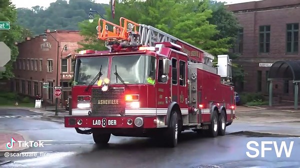 Asheville Fire Department: Ladder 8 Responds to Stuck Elevator