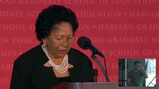 "Yours is a calling above all others." Hear part of Ruth Simmons' powerful Convocation speech to the Class of 2023. | Harvard Graduate School of Education