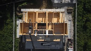 Construction of a Wooden House Time Lapse