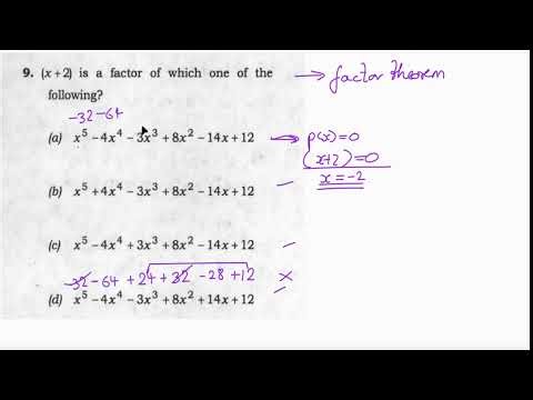 (x+2) is a factor of | factor theorem question #maths #cds #ndatricks #ascendance