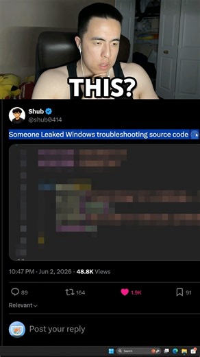 Windows troubleshooting code LEAKED
