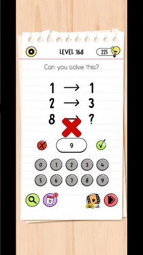 Brain test level 168/Can you Solve this? #games #canyousolvethisbrainout #braintest #brainchallenge