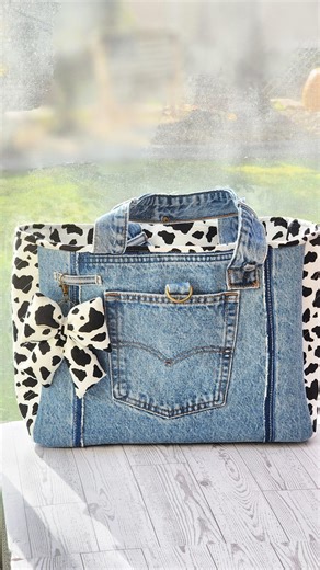 Upcycled Denim Handbag.shoulder Bag. - Etsy