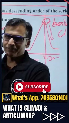 What are Climax and Anticlimax?