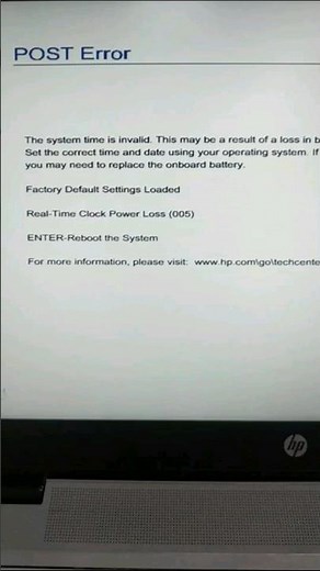 Post error _ hp laptop post error _ how to fix post error in hp #msiinfotech #shorts