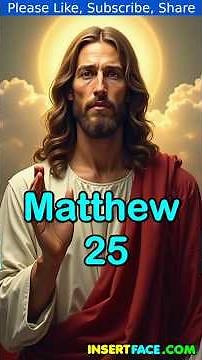 Matthew chapter 25 verses 1 to 21 Bible Reading. Jesus Christ