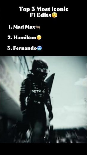 Top 3 Most Iconic F1 Edits🥶