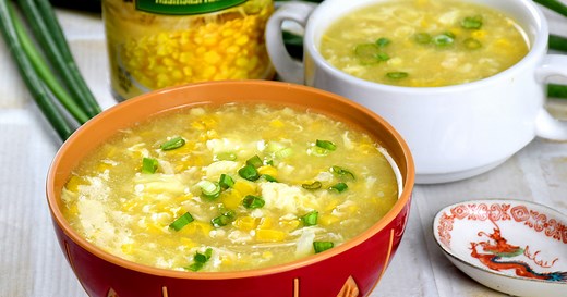Chicken and corn soup (easy Chinese recipe)
