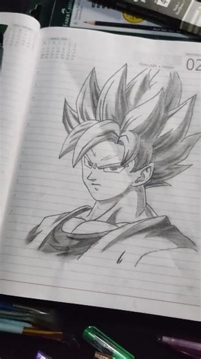 How to Draw Goku Like a Pro! ✍️🔥 Unstoppable Goku: Realistic Anime Pencil Sketch 🎨 #DragonBallZ