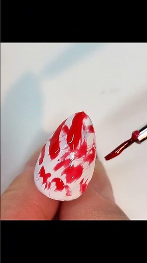how to create blood splatter nail art