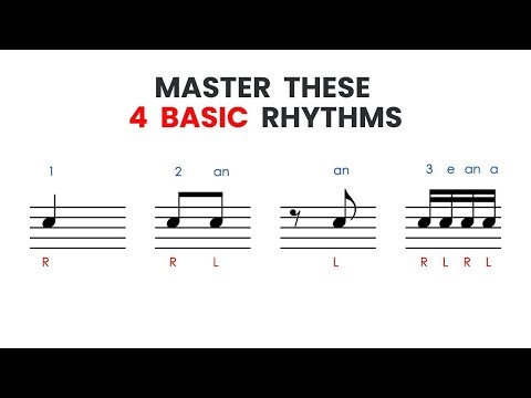 Master These 4 Common Rhythms! - Counting And Sticking Added 🥁