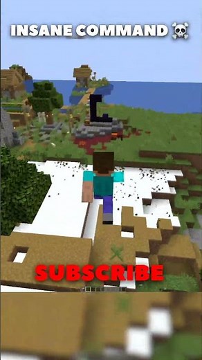 Minecraft Village TRANSFORMED Into Snow Using Hidden Command!#minecraft#shorts#secretcommand