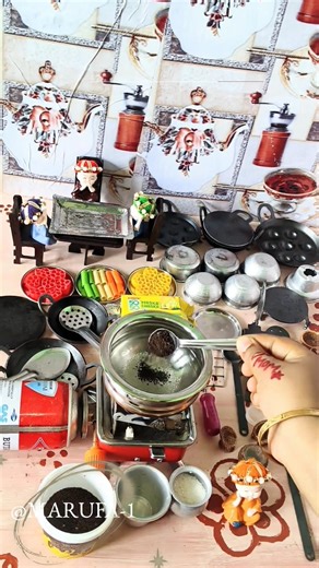 miniaturetea☕#minikitchen #ytshorts #shortsviral #viralshorts #shortsfeed #miniaturecooking #shorts