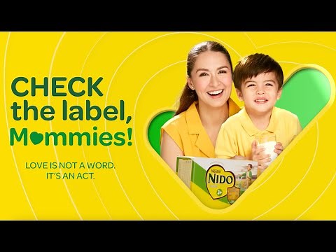 Check the label, Mommies! Choose NIDO 3+