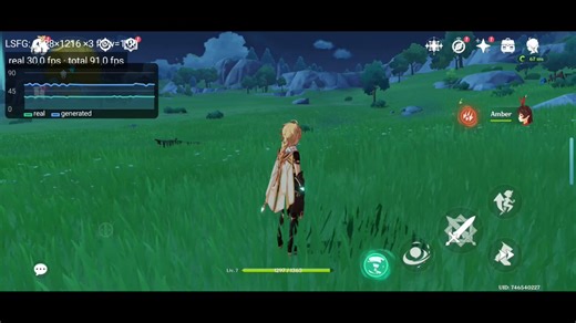 Simplesmente o dev FrankBarretta, conseguiu portar o app Lossless Scaling para celular Android!Agora temos geração de quadros para uma quantidade maior de dispositivos, no github é dito funcionar com GPUs Andreno 7xx.No video temos Genshin Impact rodando a 90fps!