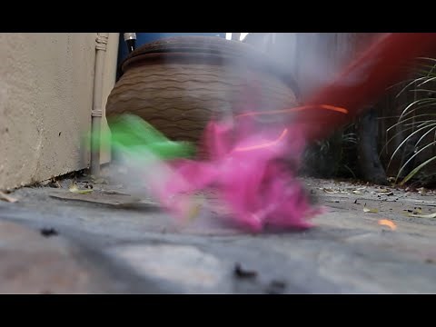 Birthday Flower Candle Destruction