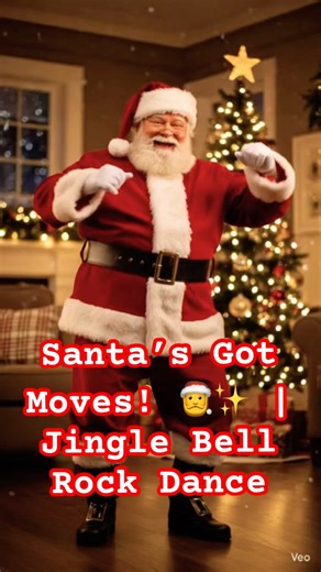 Santa’s Got Moves! 🎅✨ | Jingle Bell Rock Dance #shorts #SantaClaus #Christmas2025 #JingleBellRock