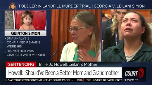 Billie Jo Howell, Leilani Simon's mother, told the court that she failed Leilani Simon as a mother due to addiction. https://www.courttv.com/title/leilani-simons-mother-my-drug-use-robbed-her-of-a-childhood/ | COURT TV