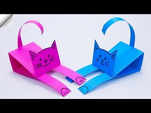Paper cat | How to make paper cat Paper crafts