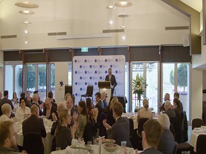 Today's breakfast event hosted by the Victorian Chamber of Commerce...