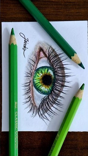 Realistic Eye Drawing | Color Pencil Art | Hyperrealistic Eye Sketch