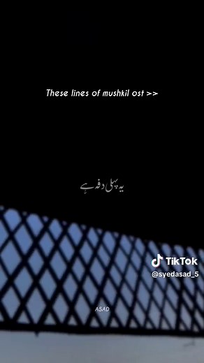 Mushk OST Syed Asad Lines