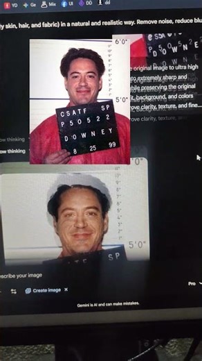 How to Convert Low Quality Image to High Quality gemini | Iron Man Robert douny junior Photo Enhance